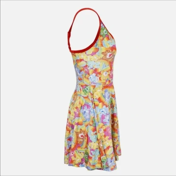 🎀✨🎀 Iron Fist & CARE-BEARS collab Flirty Velvet fit & flare Twirl Dress NWT - Picture 8 of 12